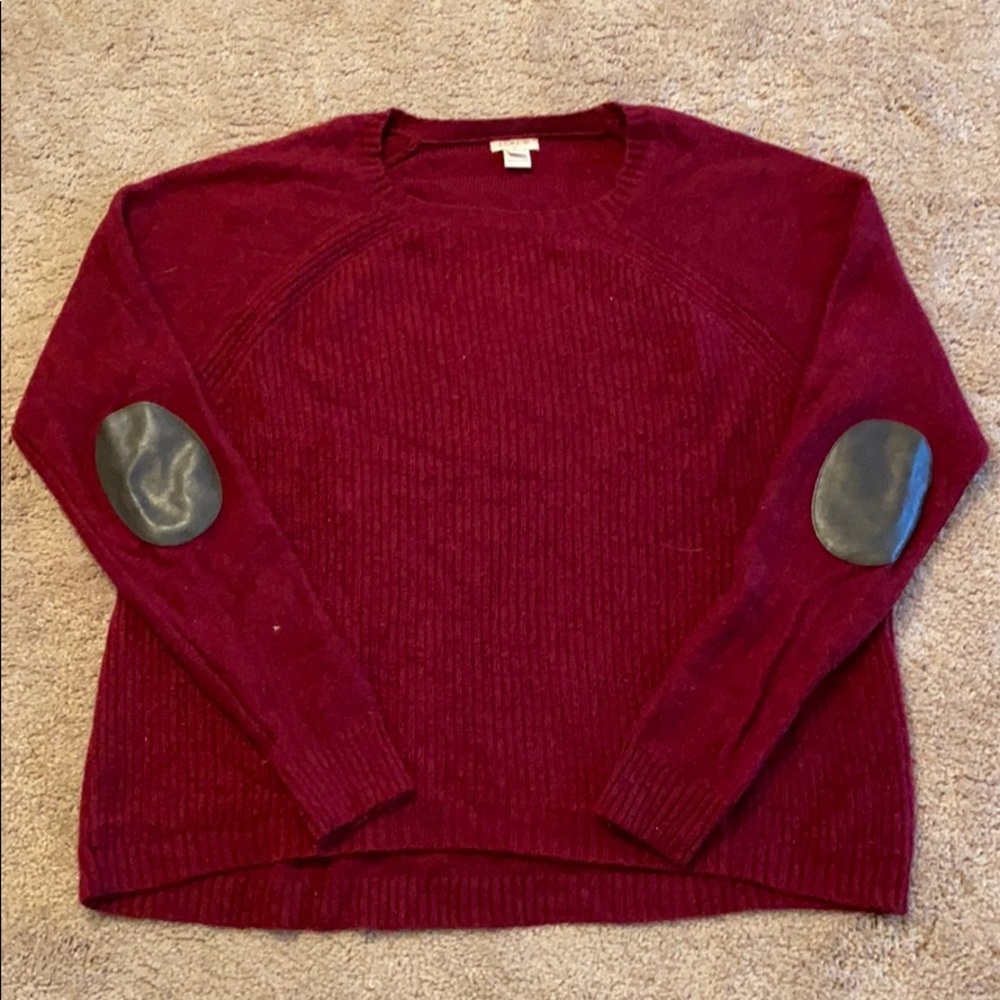 Burgundy J.Crew Sweater